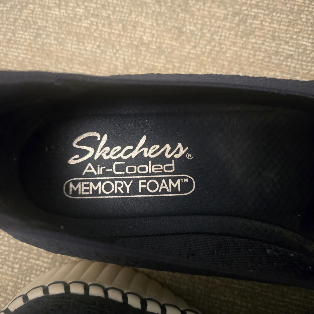 Skechers Blue Flats Casual Slip-On Loafers - Picture 2 of 5